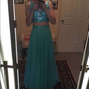 Sherri Hill Two Piece Long Dress